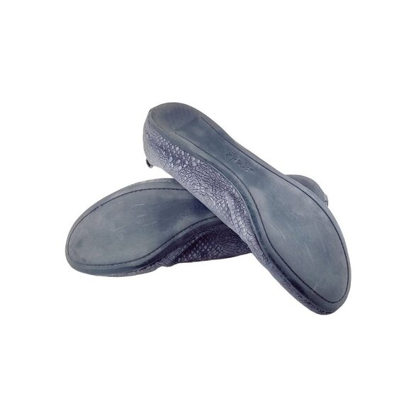 Ballet Gray Flat Style & Co Faux Snakeskin Slipper Faux Vinniee Slip On Size 10 - Picture 8 of 12